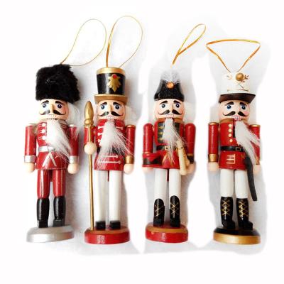 China Luxury Nordic Style Nutcracker Gift 13CM Set 4/1 Christmas Tree Decoration Pendant Gift for sale