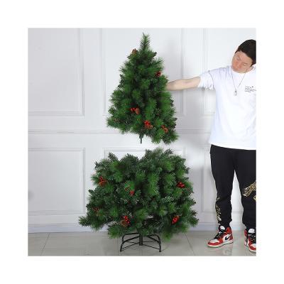 China Hot Selling Luxury 6, 7, 8 Feet Amazon Evergreen Artificial Christmas Tree With Strong Metal Stand for sale