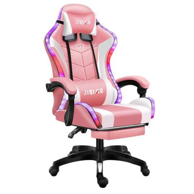 China (Size) Adjustable Amazon RGB Gaming Chairs Office Computer Leather Office Chair for Home Office with Wireless Bluetooth Speaker for sale