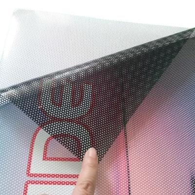 China Advertising Display Perforated One Way Vision Printing Vinyl Privacy Window Film for sale