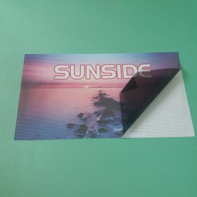 China Outdoor& Decoration Indoor Advertising Custom See Through Perforated Window Vinyl For Marketing for sale