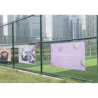 China Easy Install Custom Hanging Mesh Banner Promotional Advertising Fabric for sale