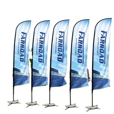 China Waterproof Custom Flying Banners Tear Drop Feather Flag Banners for sale