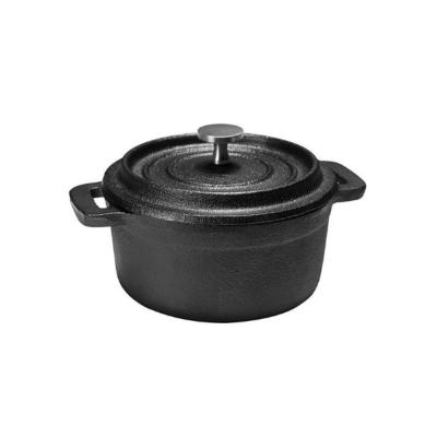 China Cast Iron Enamel Coating Pre Seasoned Dutch Oven With Lid For Camping for sale