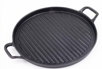 China De BARBECUE kruidde pre Gietijzerrooster Pan With Superior Heat Retention Te koop