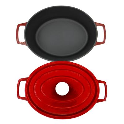 Китай Ручки 4.5L/6.8L 2 бака тушеного мяса утюга эмали для Kitchenware продается