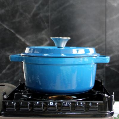 China 2/2.5/2.8/3.8/4.8L Enameled Cast Iron Braiser For Daily Use à venda