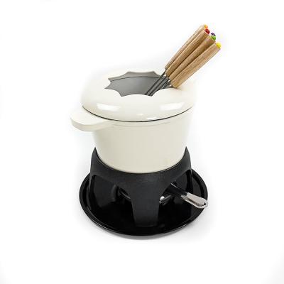 Chine Le bâton de pot de fondue de fonte de fromage d'OEM non émaillent plat à vendre