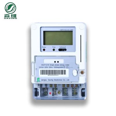 China Smart 5A Prepaid Energy Meter With Class 1.0/Class 2.0 Accuracy for sale