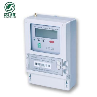 China Class 1.0 Three Phase Prepaid Energy Meter for Accurate Energy Measurement GPRS Communication for sale