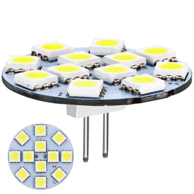 China Marine Yacht Led OEM Manufacture 12V 159LM G4 Led 5050 12SMD G9 Marine Light Bulbs 180 Degree Vhecal 6377K DJ238 ​​White Light Camper Light for sale