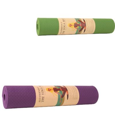 China 2021 Hot Wholesale New Product Design Tape Yoga Mat Comfortable With Strap For Fitness Exercise for sale