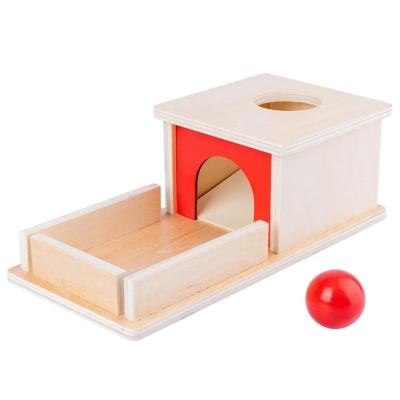 China Education Baby Toddler Wooden Educational Toys Montessori Object Permanence Wooden Box for sale