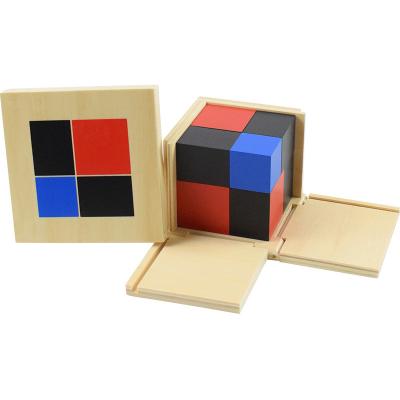 China Montessori wooden binomial cube toys early education baby building blocks for sale