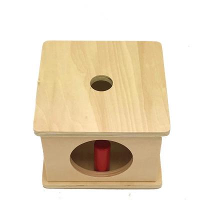 China Wooden Cylinder Material Small Toddler Education Montessori Box Educational Toys for sale