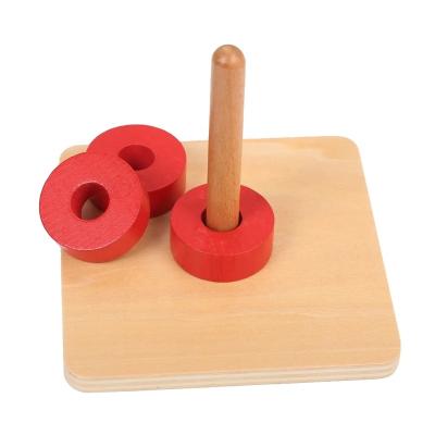 China Hot Selling Cheap Vertical Wooden Pin Disc Montessori Children Educational Toys for sale