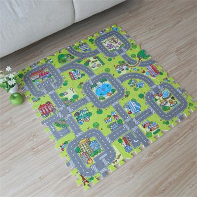 China 2021 China Factory New Arrival Safety Children Wholesale Educational Baby Traffic Crawling Mat for sale