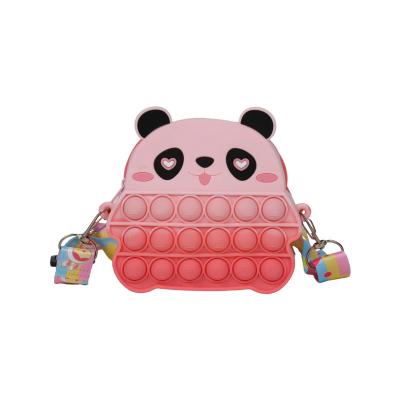 China Popular Custom Kids Satchel Shoulder Bags,Handbag Push Bubble Sensory Fidget,Coin Purses Holders Silicone Mini Crossbody Bag for sale