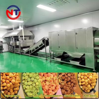 China Snack food factory 50KG~500KG large Chinese corn popcorn machines with stand for gourmet caramel salted chocolate popcorn factory for sale