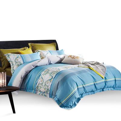 China Nondisposable Soft 3pcs Printed Long Staple Cotton Duvet Cover for sale