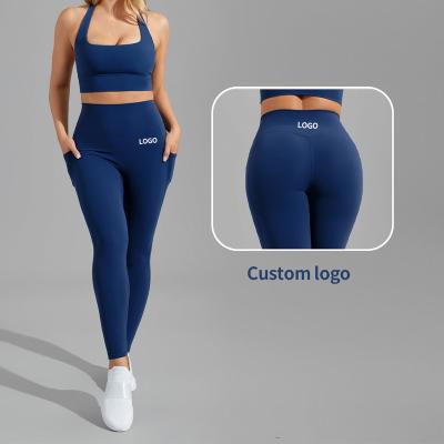 China MIQI Antibacterial Wholesale Ladies Workout Running Loose Simple Yoga Legging Women Yoga Pants Gaiters for sale