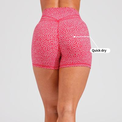 China MIQI Antibacterial Workout Pants High Waist Bike Gym Breathable Super Dry Running Shorts Women Active Sports Wear for sale