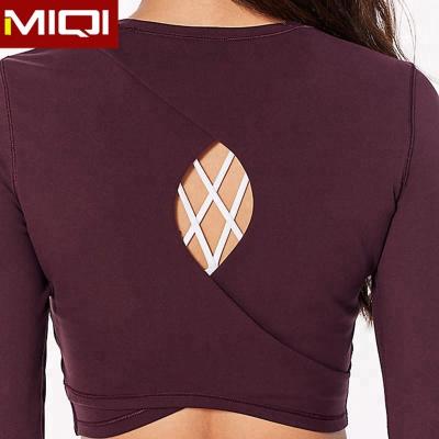 China 2018 New Desgin Fitness Antibacterial And Sexy Gym Yoga Women Yoga Wear Sportswear Long Sleeve Type for sale