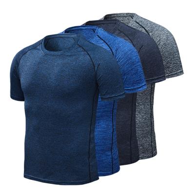 China Wholesale Custom Men's Sports Fitness Mens T-shirt Anti-Wrinkle Workout Private Label Gym Shirt for sale