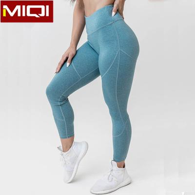 China Breathable Customize Gym Tights High Quality Women Fitness Running Tights With Nylon And Spandex for sale