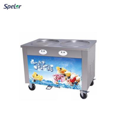 China Commercial Highly Efficient Square Commercial Fried Ice Cream Machine Roll Machine for sale