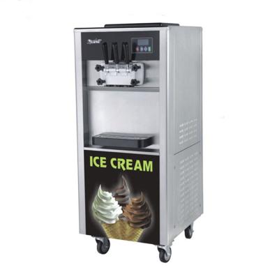 China Spelor Ice Cream OEM Factory Floor Standing Three Flavor Soft Ice Cream Machine for sale