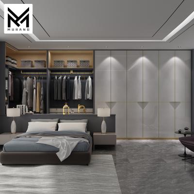 China Visible/invisible cheap ready made walk in closet walk in wardrobe designs Foshan flat pack walk in closet white wardrobe for sale