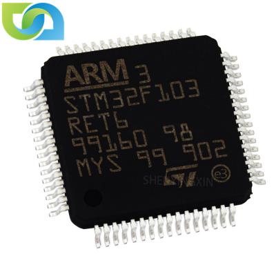 China Original BOM standard service STM32F103RET6 STM32F STM32F103 LQFP-64 electronic components parts chip ARM MCU IC MCU chips STM32F103RET6 for sale