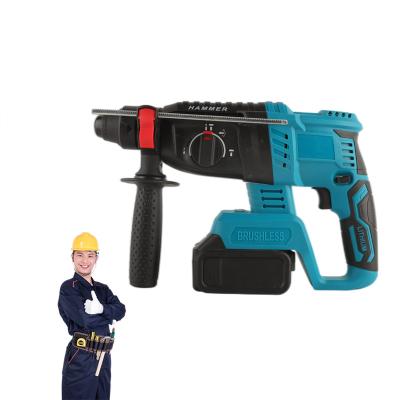 China Hot Selling Rechargeable Rotary Brushless Construction Hammer Drills Cordless Hammer With Lithium Battery for sale