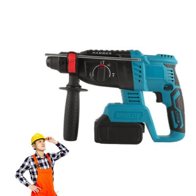 China Industrial Electric Hammer Multifunctional Brushless Impact High Power Construction Electric Hammer Cordless Hammer for sale