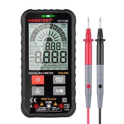 China YES (AC/DC HABOTEST HT112B Digital Voltage Multimeter 6000 HABOTEST HT112B Digital Multimeter Professional Smart High Accuracy Range Multimeter Counts T-RMS Multimetro CE for sale