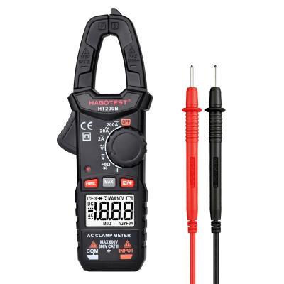 China Mini Digital Clamp Meter HABOTEST HT200B AC DC Voltage Tester Current Detection With Dual Color Backlight HT200B for sale