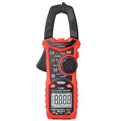 China Dropshipping HABOTEST HT206B Automatic AC Digital Clamp Meter Auto Range RMS LPF Current Resistance-Capacitance Voltage HT206B for sale