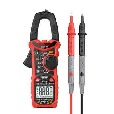 China Professional Dropshipping HABOTEST HT206D Professional AC DC Digital Clamp Meter 6000 Counts Clamp Multimeter Capacity Meter CE HT206D for sale