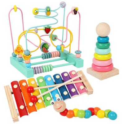 China WANHUA eco-friendly material custom pre school music wooden montessori other educational toys for kids for sale