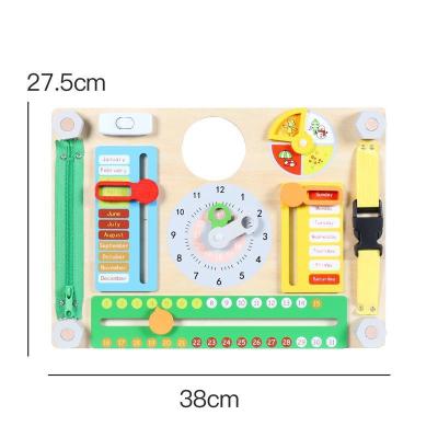 China WANHUA eco-friendly material personalized kids montessori wooden baby busy board toys for sale