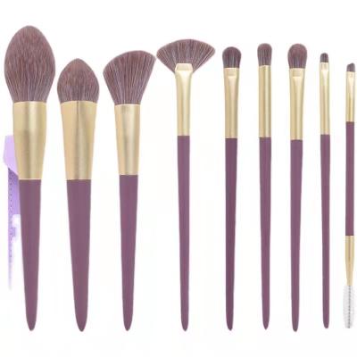 China Cute and Sweet Little Girl Purple Sweet Potato Girls Private Label Makeup Brush Set for sale