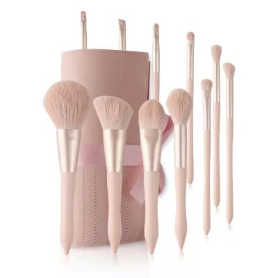 China Angular Blush Factory Outlet Professional Eyeshadow Lip Makeup Brush Tool Beauty Makeup Blending Brush Set for sale