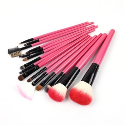 China Angular Blush 15 Pieces Premium Makeup Brush Set Private Label Brush Makeup Hybrid Makeup Brush for sale