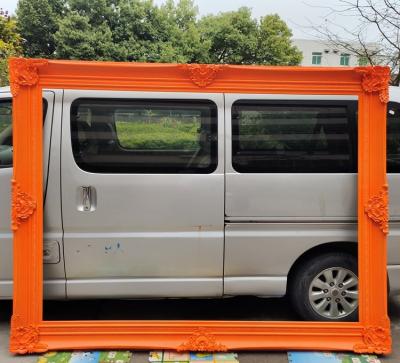 China Oversized Womens Orange Mirrored Frames Eco - Friendly Mirror Carving Frame Factory Manufacturer for sale