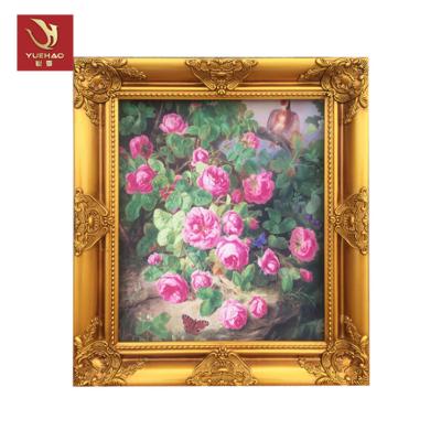 China With Mirror Customized Decorative Wooden Flowers Frame Picture for sale