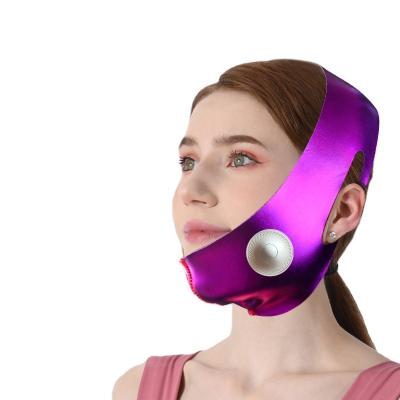 China Face Lift V Shape Face Lift Massager Burn Fat EMS Facial Slimming Vibration Tightening Belt Lift Up Belt for sale