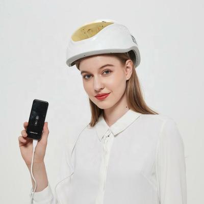 China Color-protection 80 diodes laser therapy equipment lllt 650nm low level laser hair growth laser hair growth helmet for sale