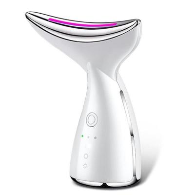 China New Face Lift Personal Care Beauty Equipment Double Chin Face Neck Wrinkle Removal Machine With 3 LED Light Therapy for sale