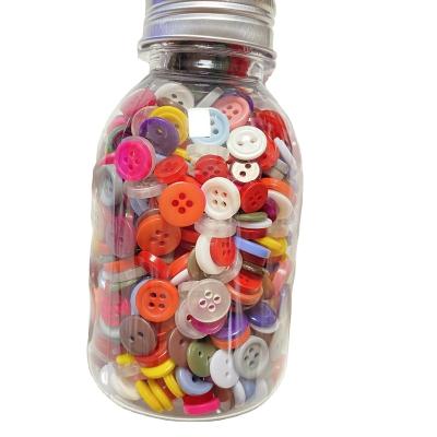 China High Quality Mixed Color Candy 12-20L Color Resin Button Eco-friendly Washable For Clothing Shirt Coat And Handmade DIY for sale